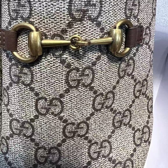 Women’s Horserbit Mule Beige GG Canvas, New With Boxe Size 39 - Picture 9 of 12